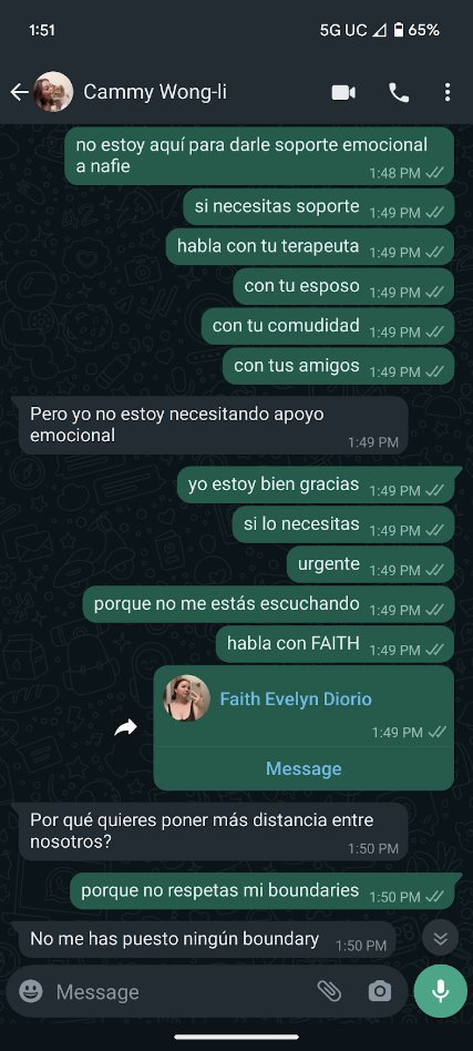[EVIDENCE: BOUNDARY CONVERSATION]