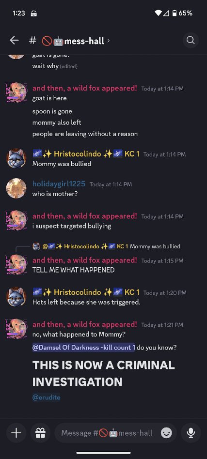 [EVIDENCE: DISCORD — CRIMINAL INVESTIGATION]