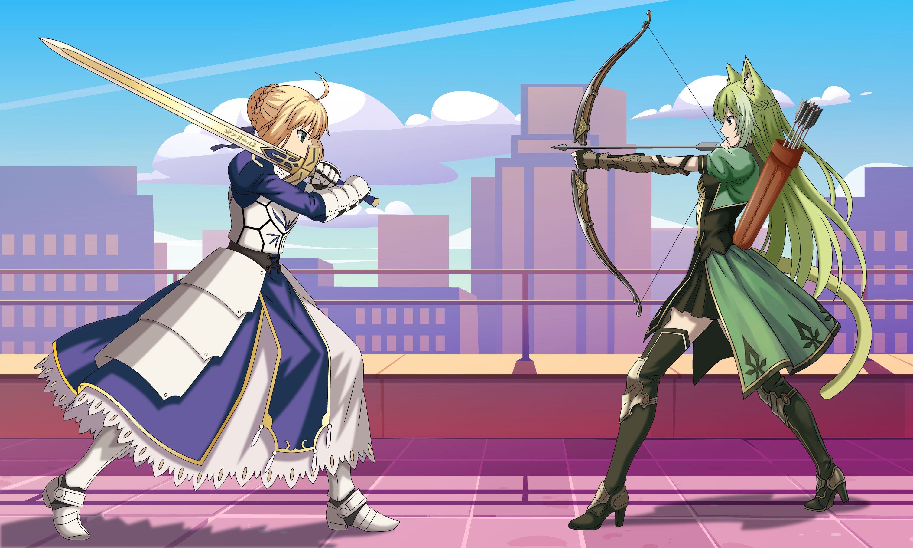 Clash of Blades — Fantasy battle scene