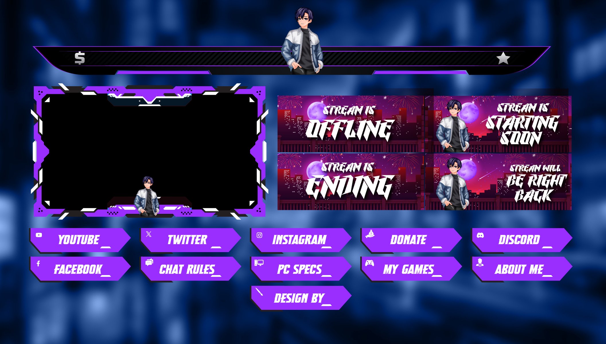 Stream Architect — Full streaming overlay package